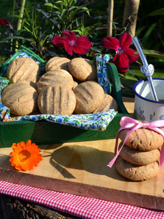 Una foto de Galletitas integrales de miel y coco💜