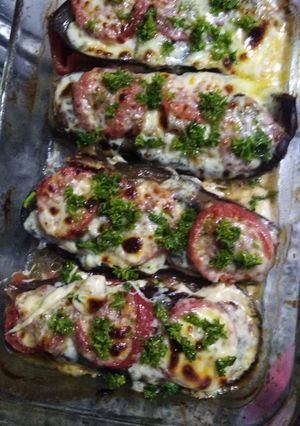 Una foto de Lasaña de berenjenas Veggie