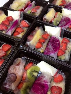Foto resep Fresh fruit spring roll