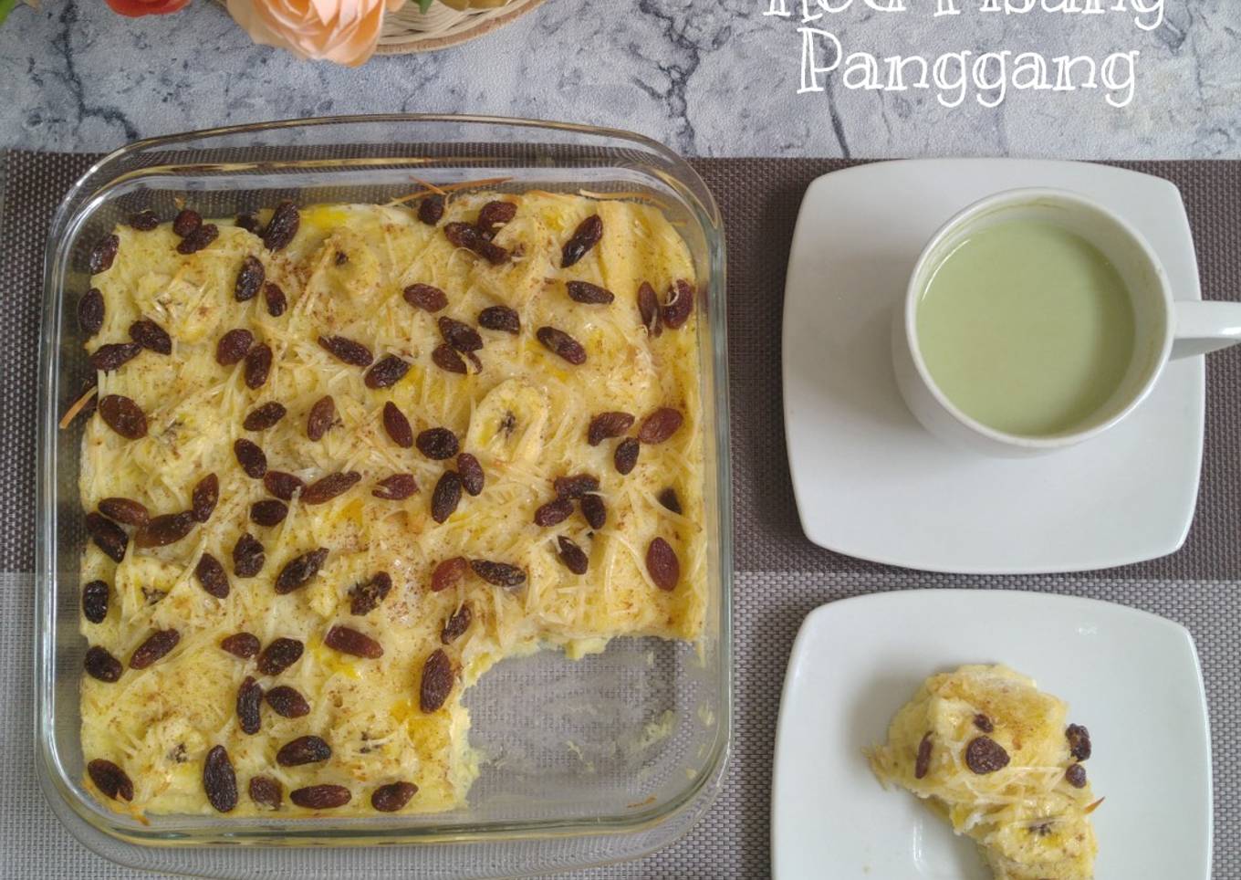 Puding Roti Pisang Panggang