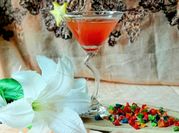 A picture of watermelon mojito with sprite