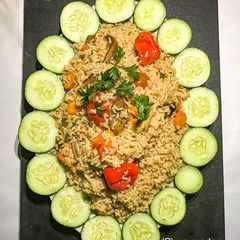 A picture of Vegetable fried rice.