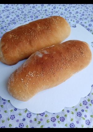 عکسی از دستور نان باگت خانگی