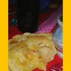 Una foto de Torta Frita sin Sal Con Miel 🍯