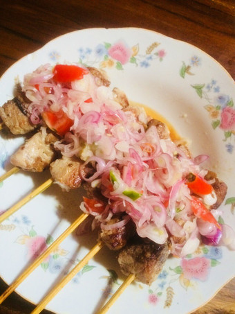 Cara Bikin Sate tuna sambal matah (tunachan goreng) Menu Enak
