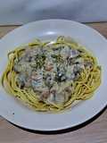 Spaghetti with Mushroom Sauce