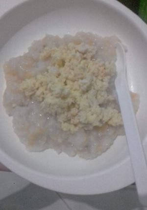 Foto resep Bubur Ayam Wortel Orak Arik Tahu Telur