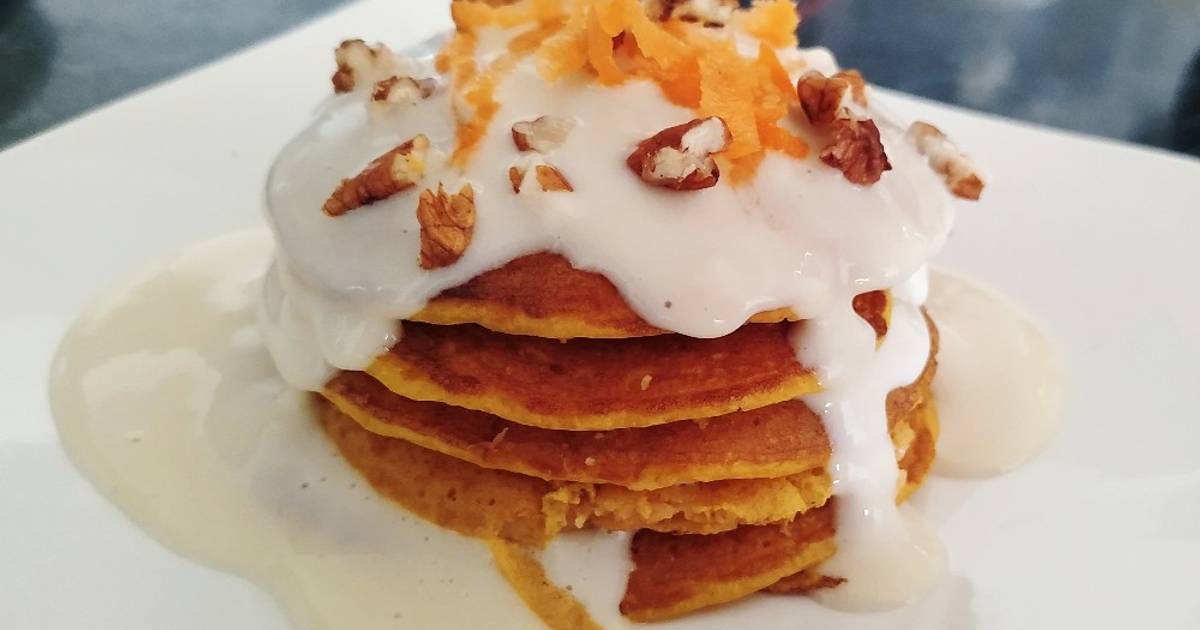 Pancakes de zanahoria Receta de Nutrichay Cookpad