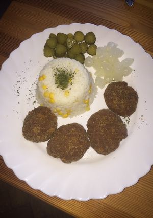 Csibefasírt kukoricás rizzsel recept fotója