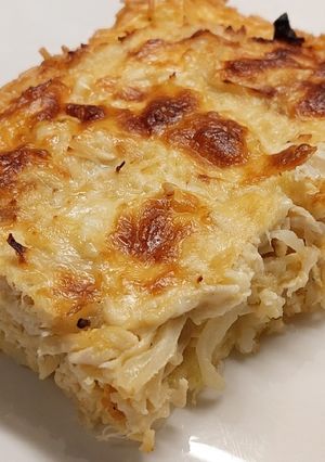 Una foto de Pastel de arroz y pollo