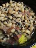 Ham, with Black Eyed Peas and Yellow Rice