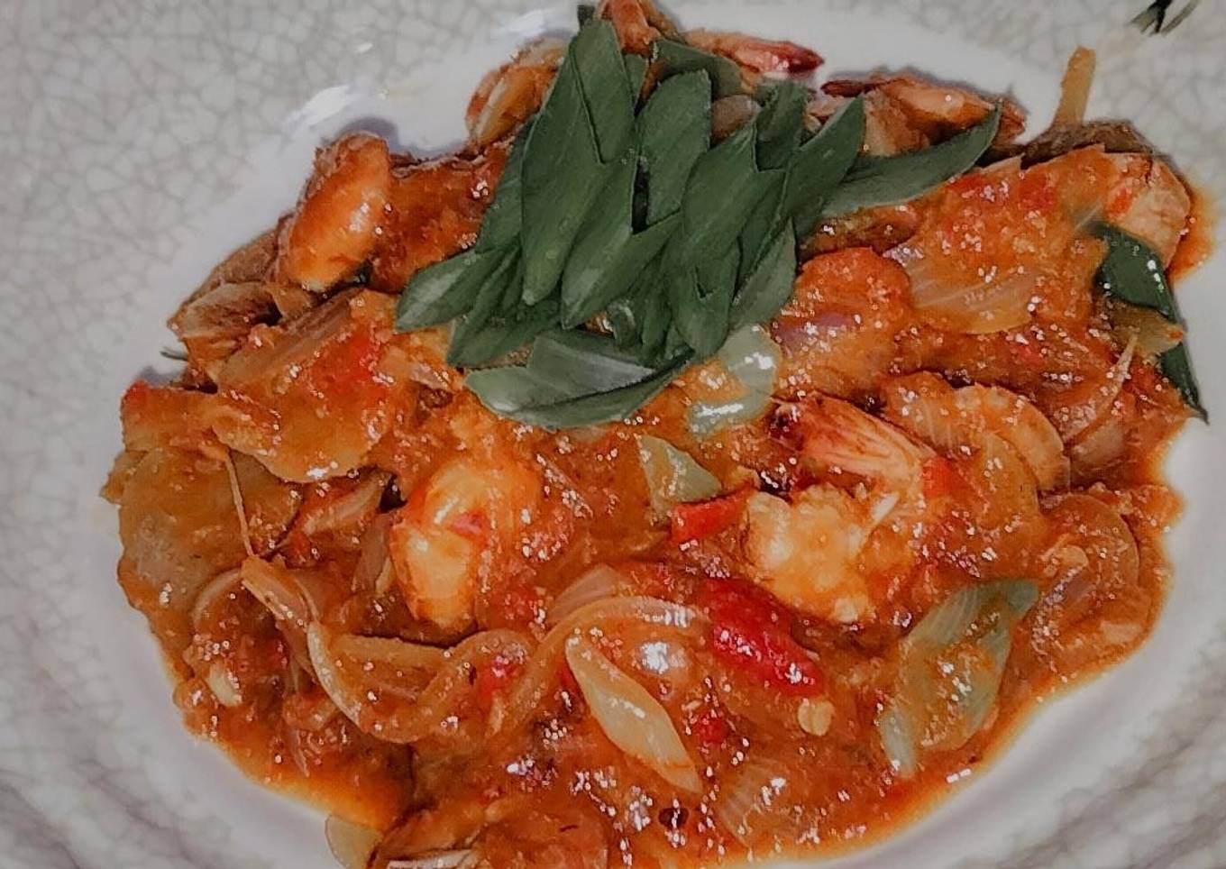Udang saus pedas manis