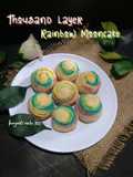 Thousand layer rainbow mooncake