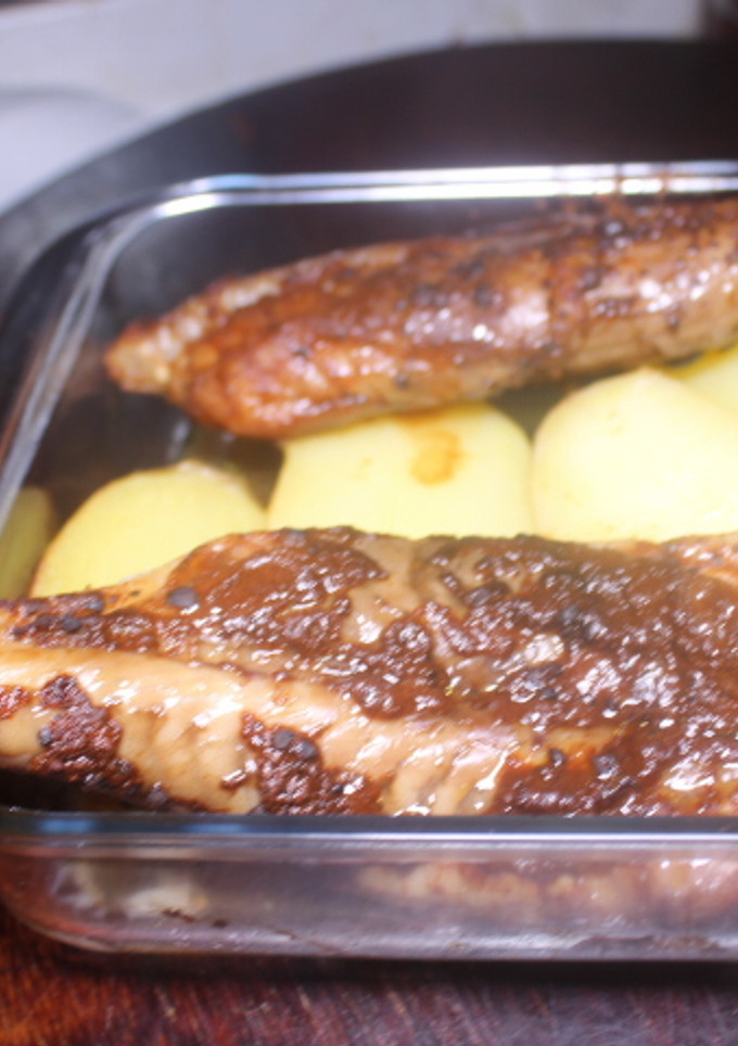 Una foto de Rape con patatas al vapor