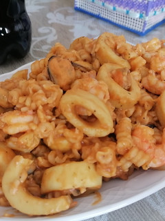 Una foto de Fusilli bucati a la marinera