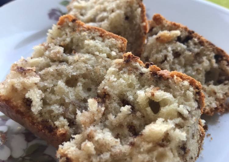 Banana Cake with Chocolate Sprinkles