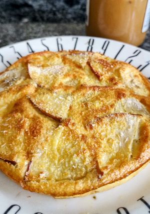 Una foto de Hotcake de Manzana y Banana 🍌🍎 🥞 Simple, rápido y nutritivo!