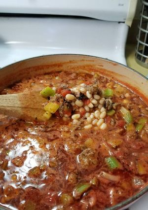 A picture of Britney's Bean Soup.