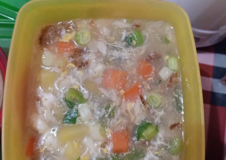 Resep Sop Rajungan dan sayur ala anak kos yang Bikin Ngiler