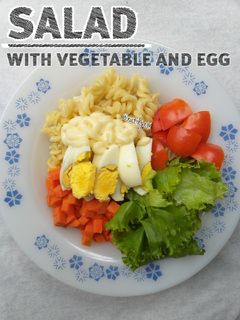 Foto resep Salad With Vegetable and Egg