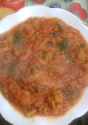 صورة لوصفة زعلوكة بصوص حمرا