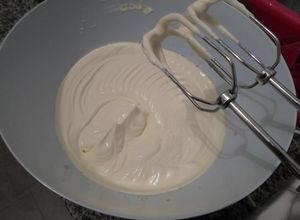 Una foto de Crema chantilly