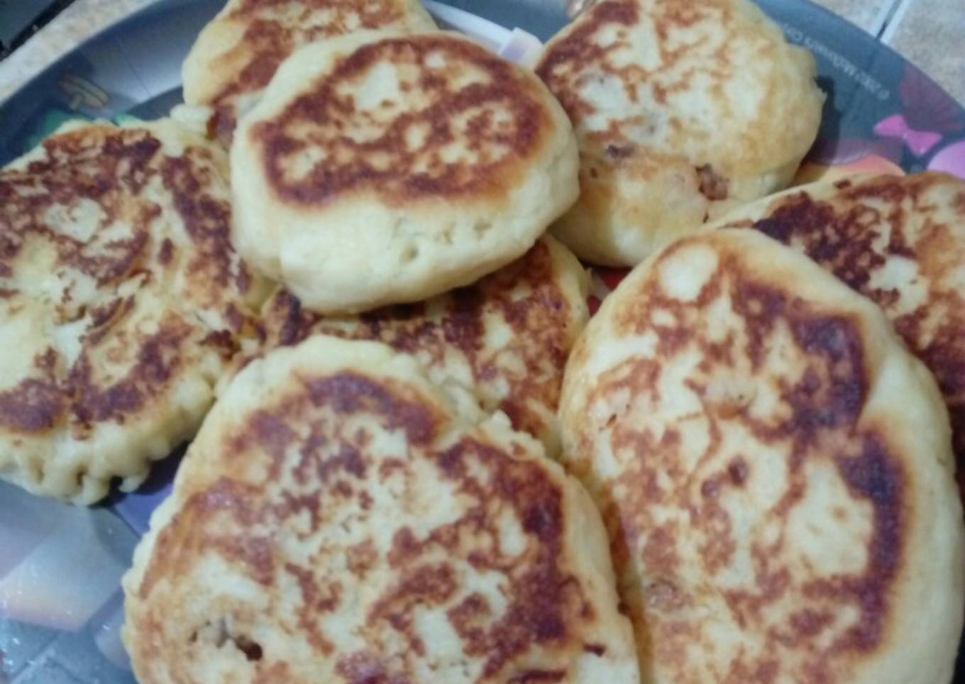 Tortitas de papa rellenas de picadillo