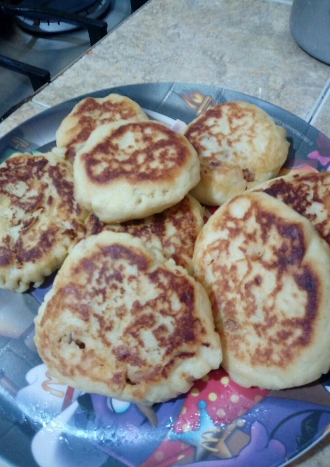Una foto de Tortitas de papa rellenas de picadillo