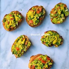 A picture of Avocado bruschetta recipe.