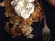 A picture of oven fried cheesy chicken