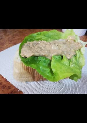 O poză a rețetei Sandwich cu ton.
