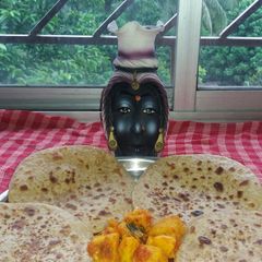 Sattu paratha A picture of Sattu paratha.