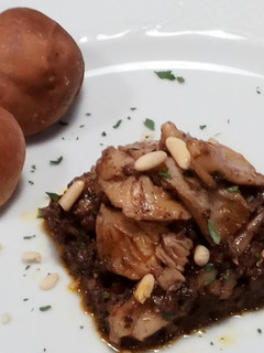 Una foto de Setas con morcilla al estilo Merche