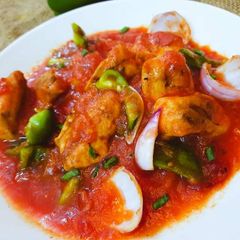A picture of Chicken Jalfrezi.
