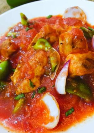 A picture of Chicken Jalfrezi.