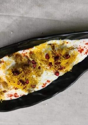 A picture of Dahi vada in Appe pan.