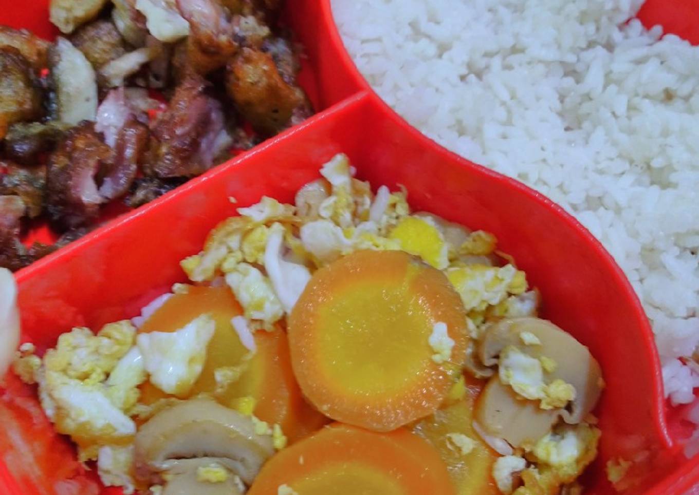 Wortel Cah Jamur, Daging goreng Tepung