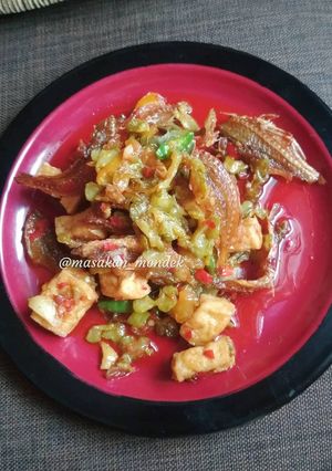 Foto resep Tumis pare ikan asin