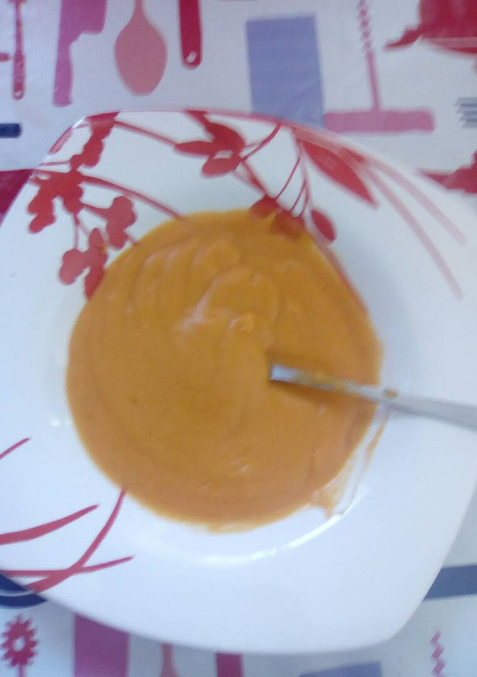 Una foto de Puré o crema de zanahoria