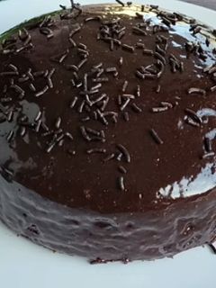 صورة لوصفة كيكه الشوكولاته بحبة بيض واحدة