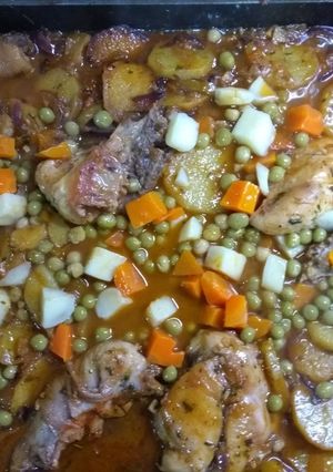 Una foto de Pollo a la plancheta