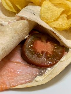 Una foto de Quesadillas de salmón con queso crema