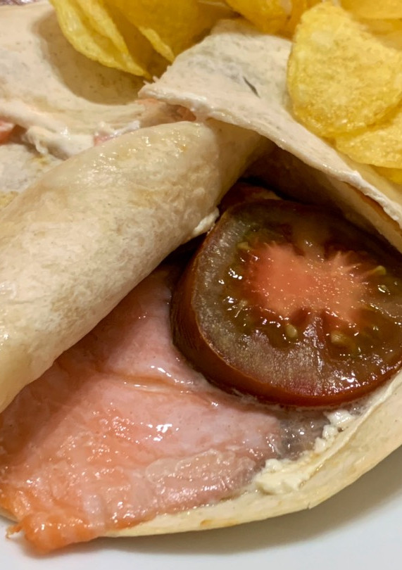 Una foto de Quesadillas de salmón con queso crema