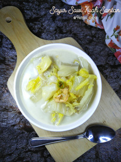 Foto resep Sayur Sawi Kuah Santan