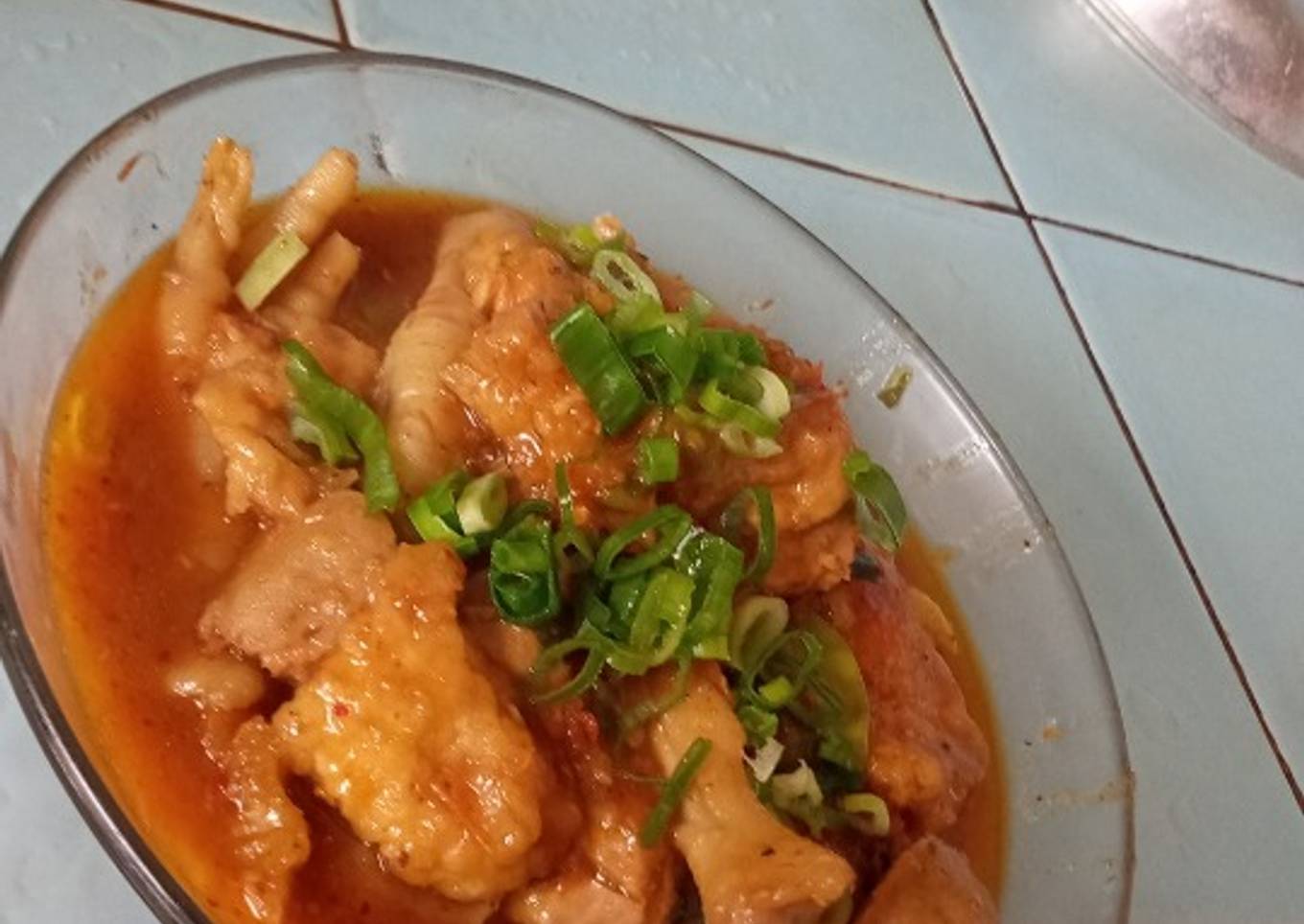 Seblak ceker pedes ala bunda fariz