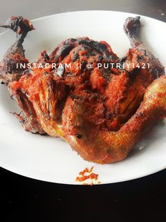 Foto resep Ayam bakar kampung bumbu merah