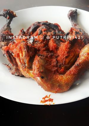Foto resep Ayam bakar kampung bumbu merah