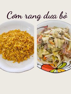Hình của món Cơm rang dưa bò.