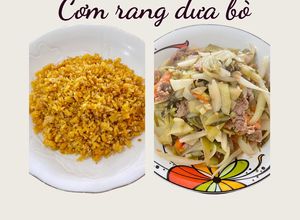 Hình của món Cơm rang dưa bò.