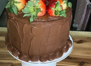 Una foto de Pastel de chocolate y Nutella